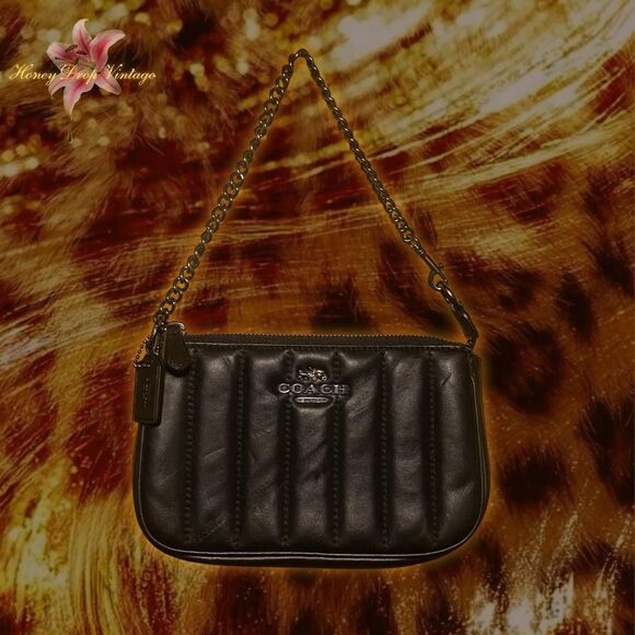 Coach Handbags - Coach Nolita 19 Quilted Black Leather Shoulder Bag w/ Gunmetal Hardware